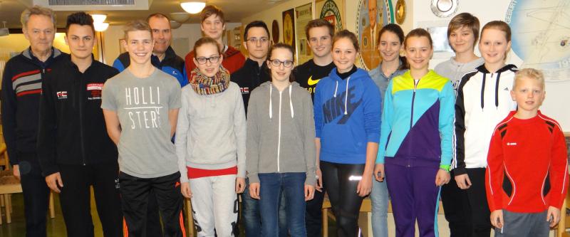 Juniorteam mit Oberschtzenmeister Paul Fink