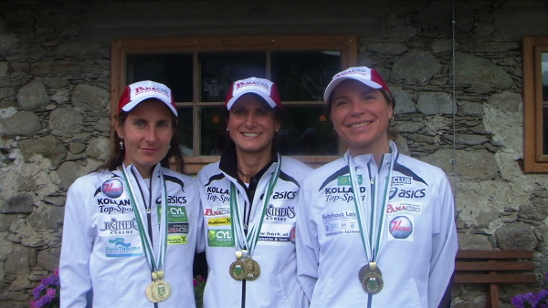 Karin, Gabi und Justina steirische Berglaufmeister Mannschaftssieger