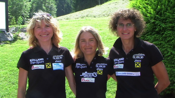 unsere schnellen Damen Justina Streibl, Yvonne Weigl, Gabi Eberhardt